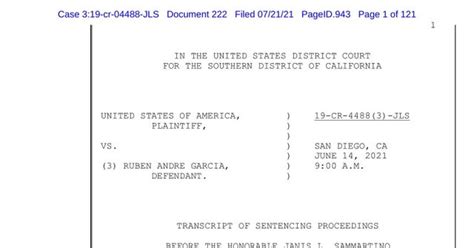 Transcript of 24 victim impact statements from Garcia's  .